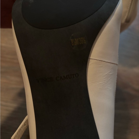 Vince Camuto Cream Strappy Heels - Picture 5 of 6